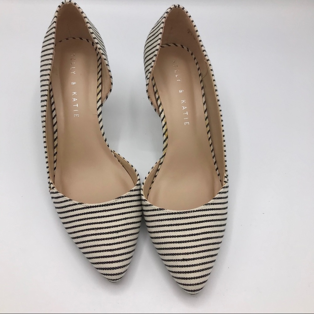Striped Heels size 6 NWOT - Picture 2 of 9